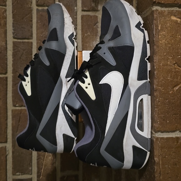 Nike Air Structure Triax 91 Black Smoke Grey White Mens Size 14 - Picture 1 of 6